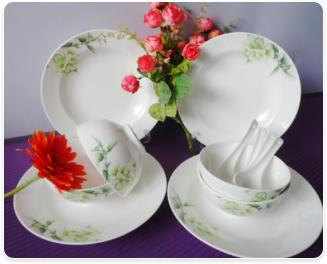 博纳抗菌陶瓷-山茶花餐具