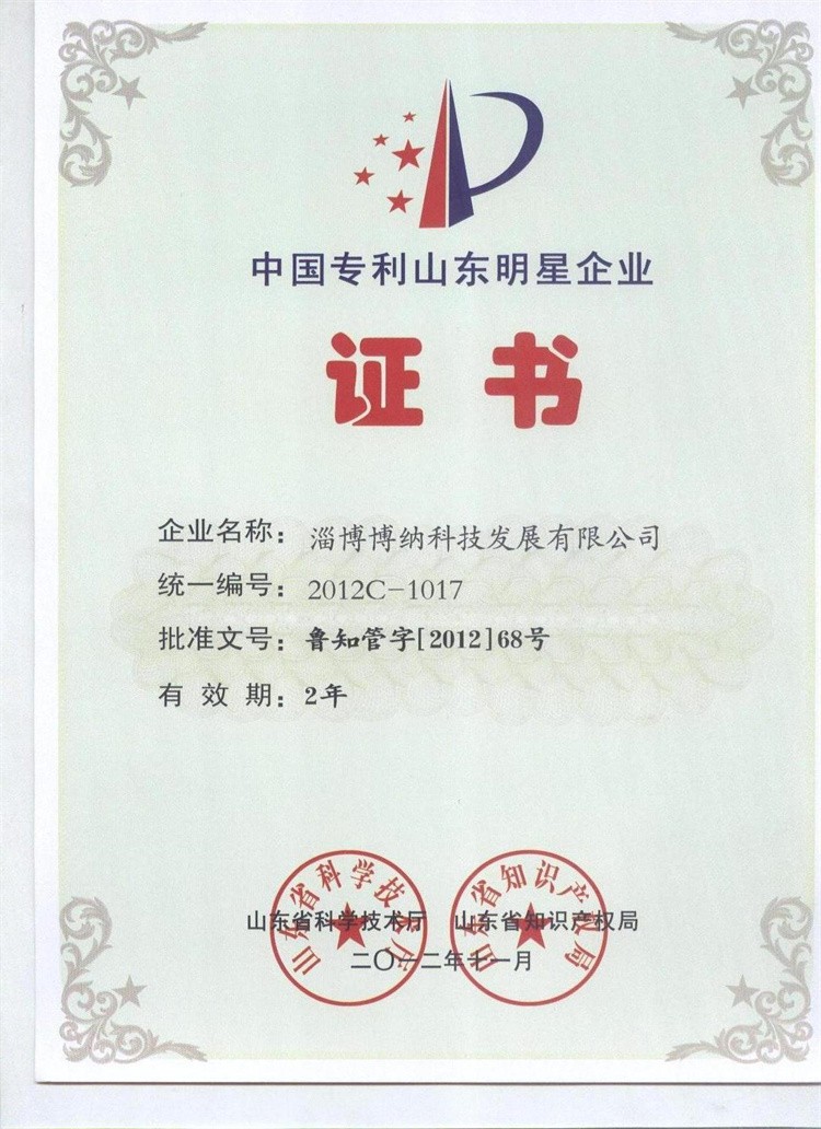 专利山东明星企业